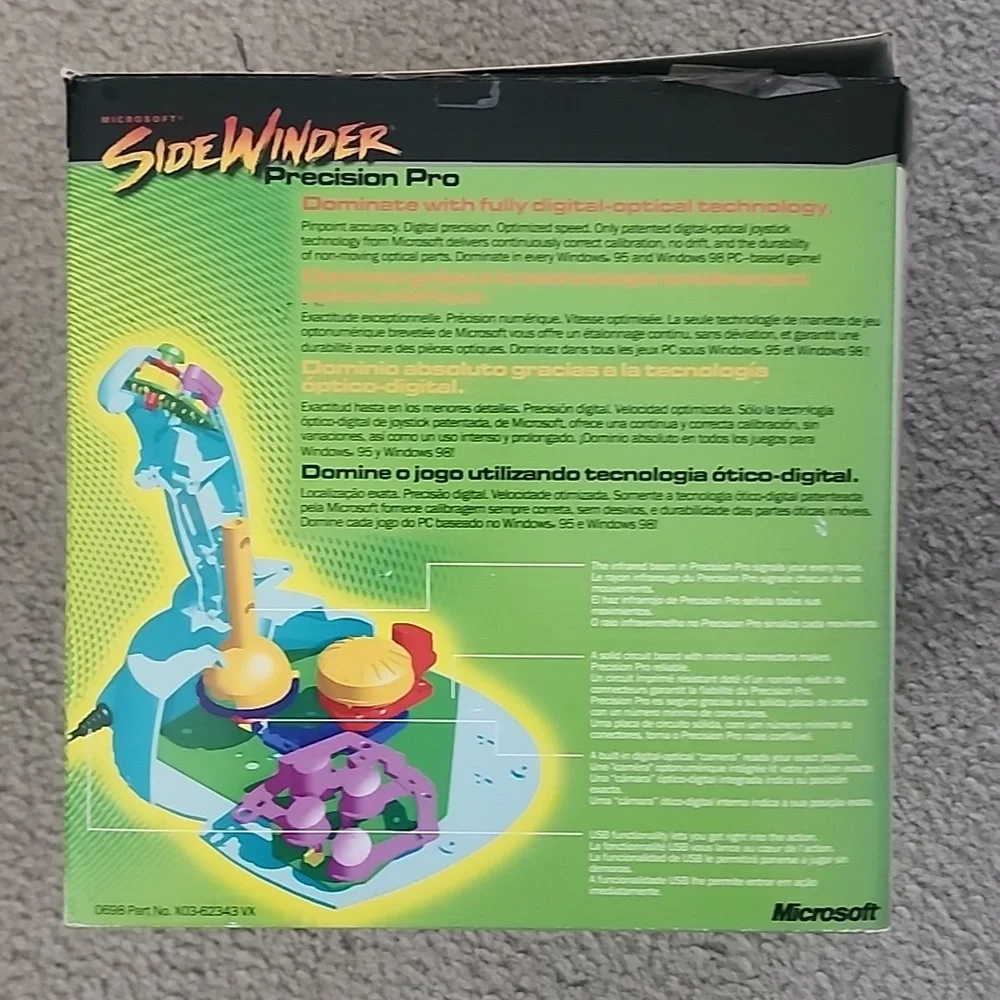 Microsoft SideWinder Precision Pro Gaming Joystick With Game Pad